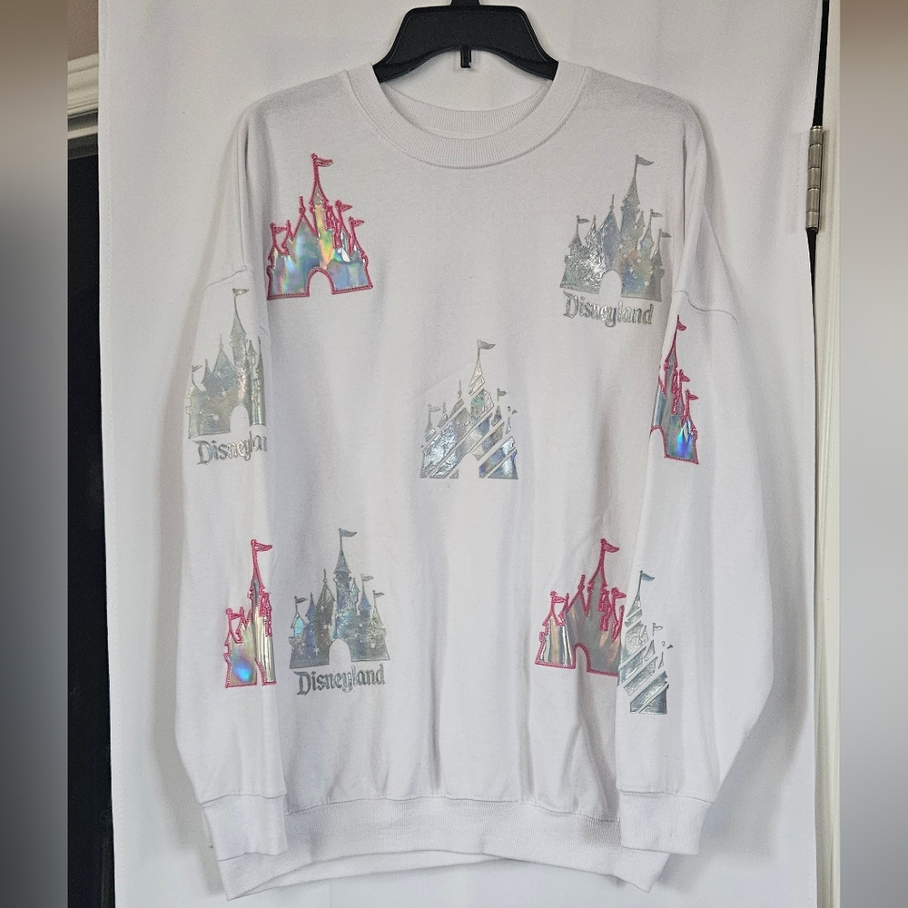 Disney Parks Disneyland Womens Cinderella Castle‎ Icon Sweatshirt